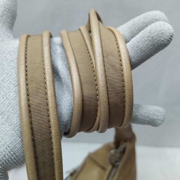 Coach Poppy Light Brown Leather 65th Anniversary Zipper Crossbody Shoulder Bag - Picture 8 of 16